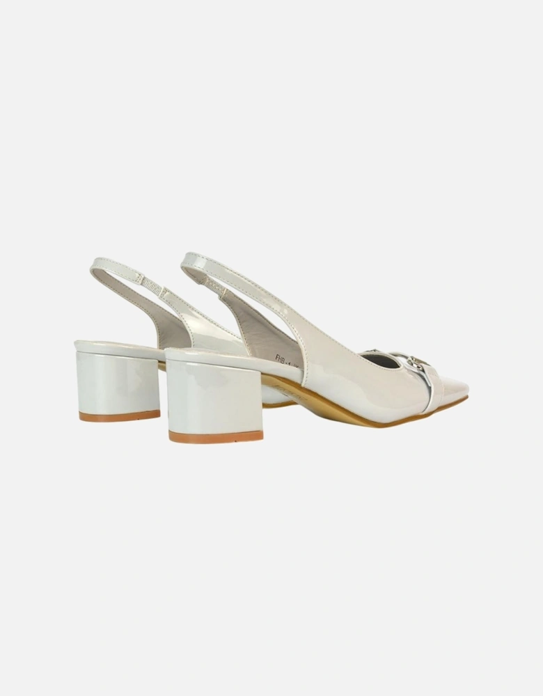 Womens/Ladies Selena Sling Back Medium Block Heel Ballet Shoes