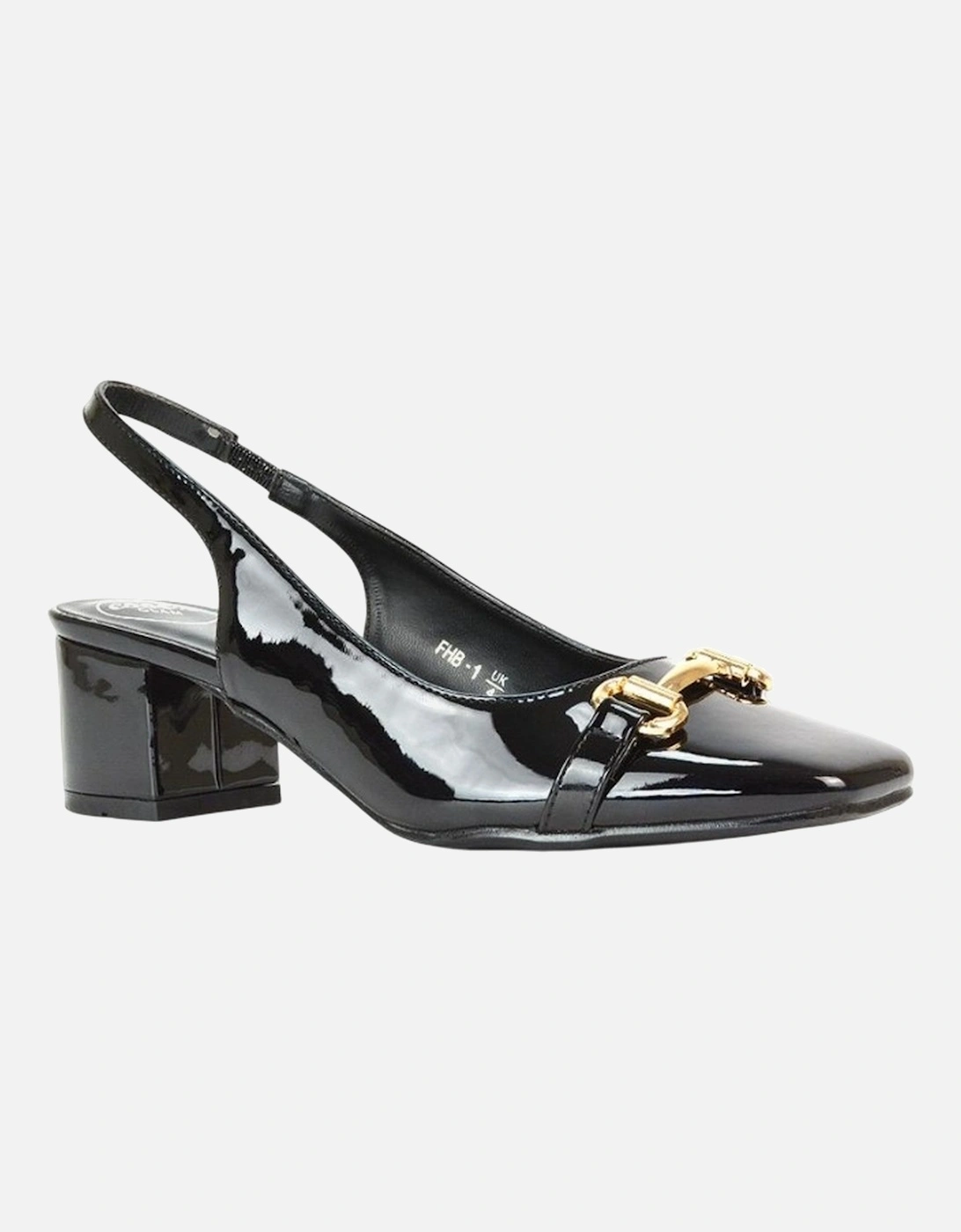 Womens/Ladies Selena Sling Back Medium Block Heel Ballet Shoes, 6 of 5