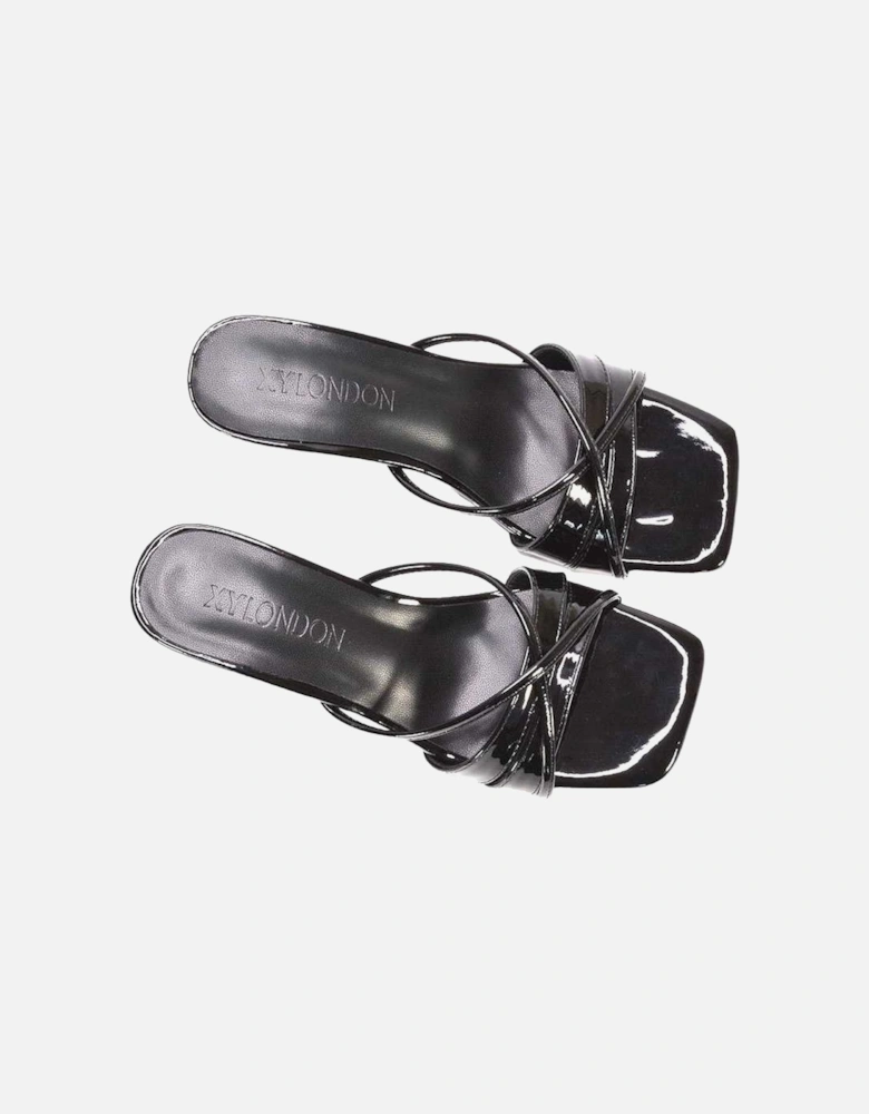 Womens/Ladies Claudia Metallic Mules