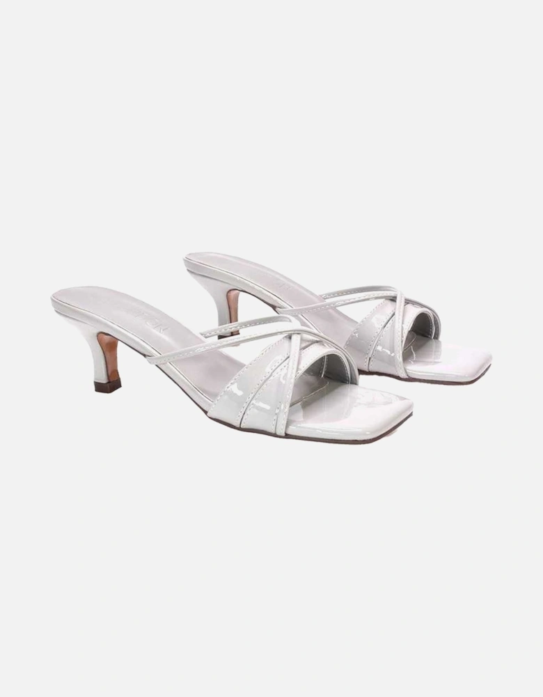 Womens/Ladies Claudia Metallic Mules