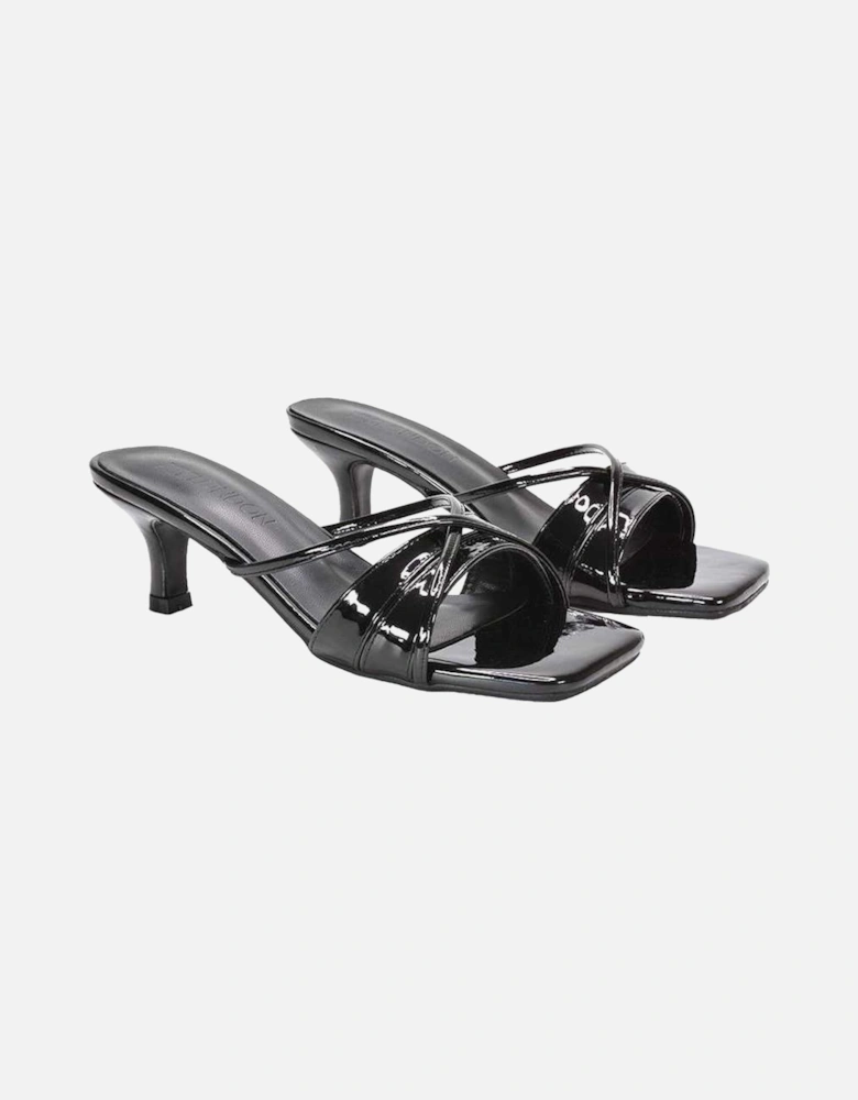Womens/Ladies Claudia Metallic Mules