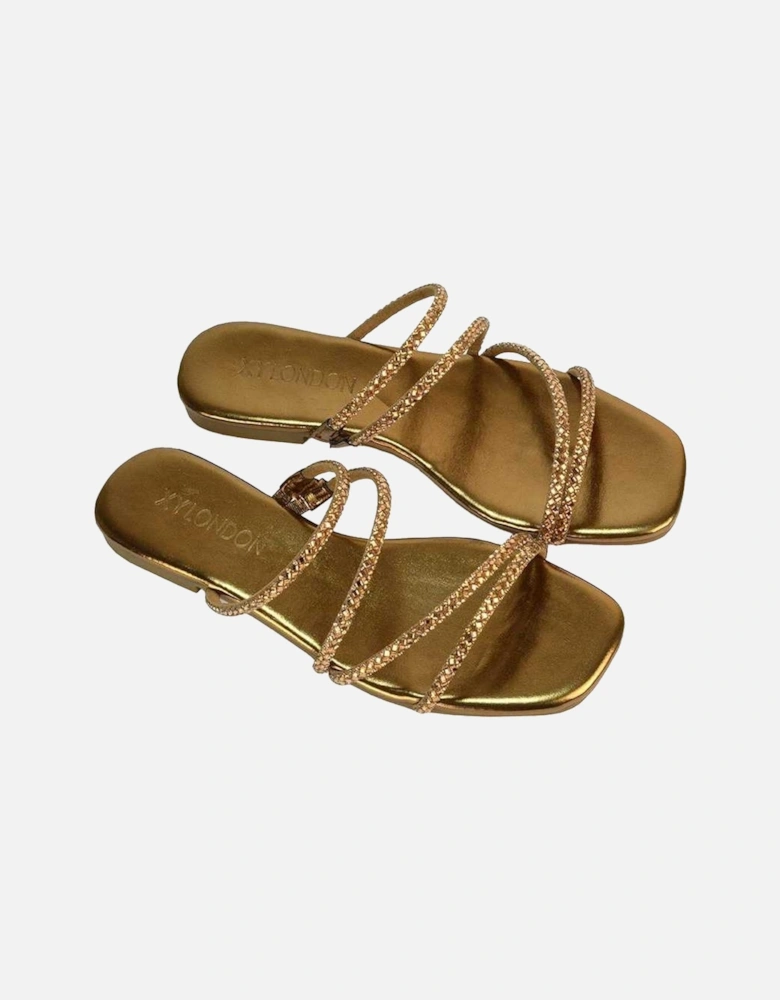 Womens/Ladies Kiki Diamante Sandals