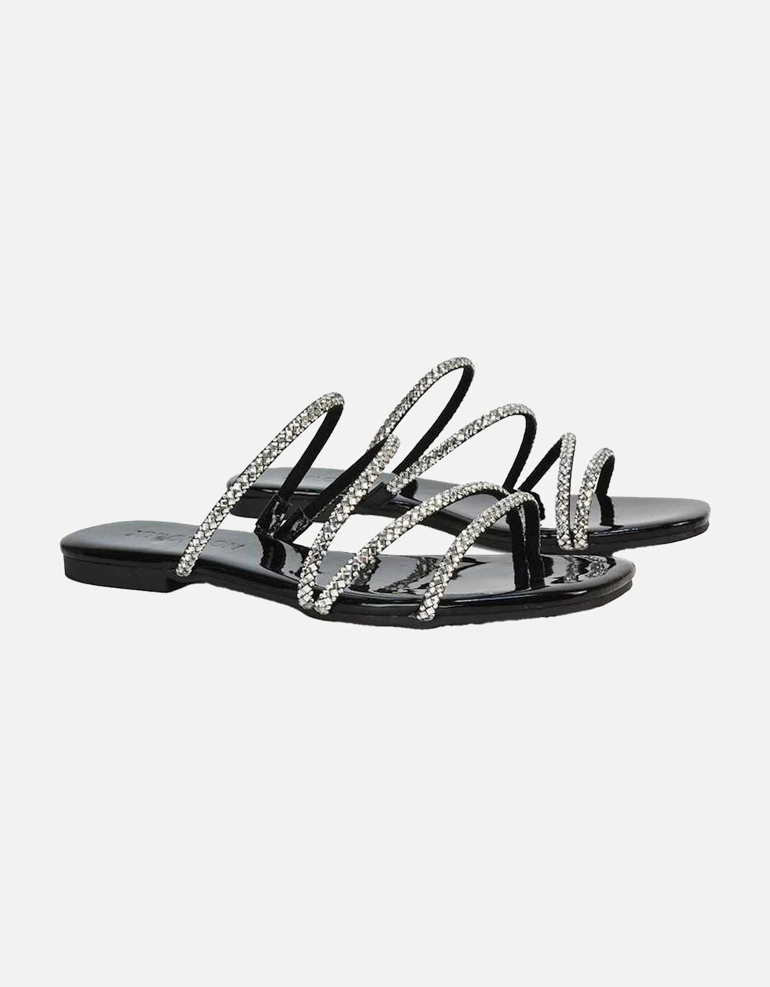 Womens/Ladies Kiki Diamante Sandals