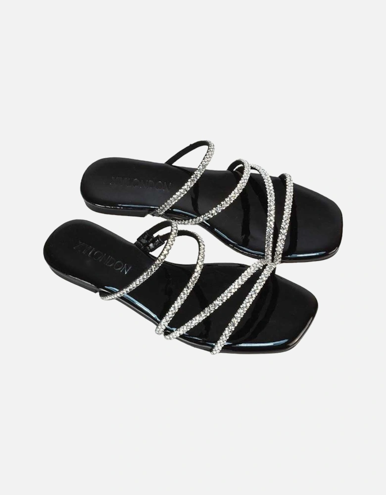 Womens/Ladies Kiki Diamante Sandals