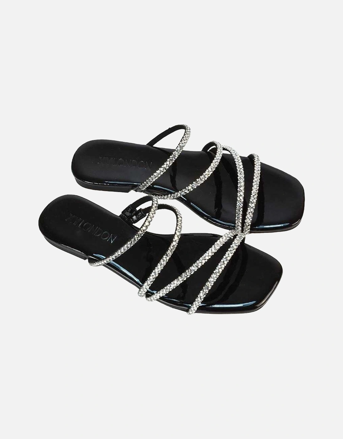 Womens/Ladies Kiki Diamante Sandals