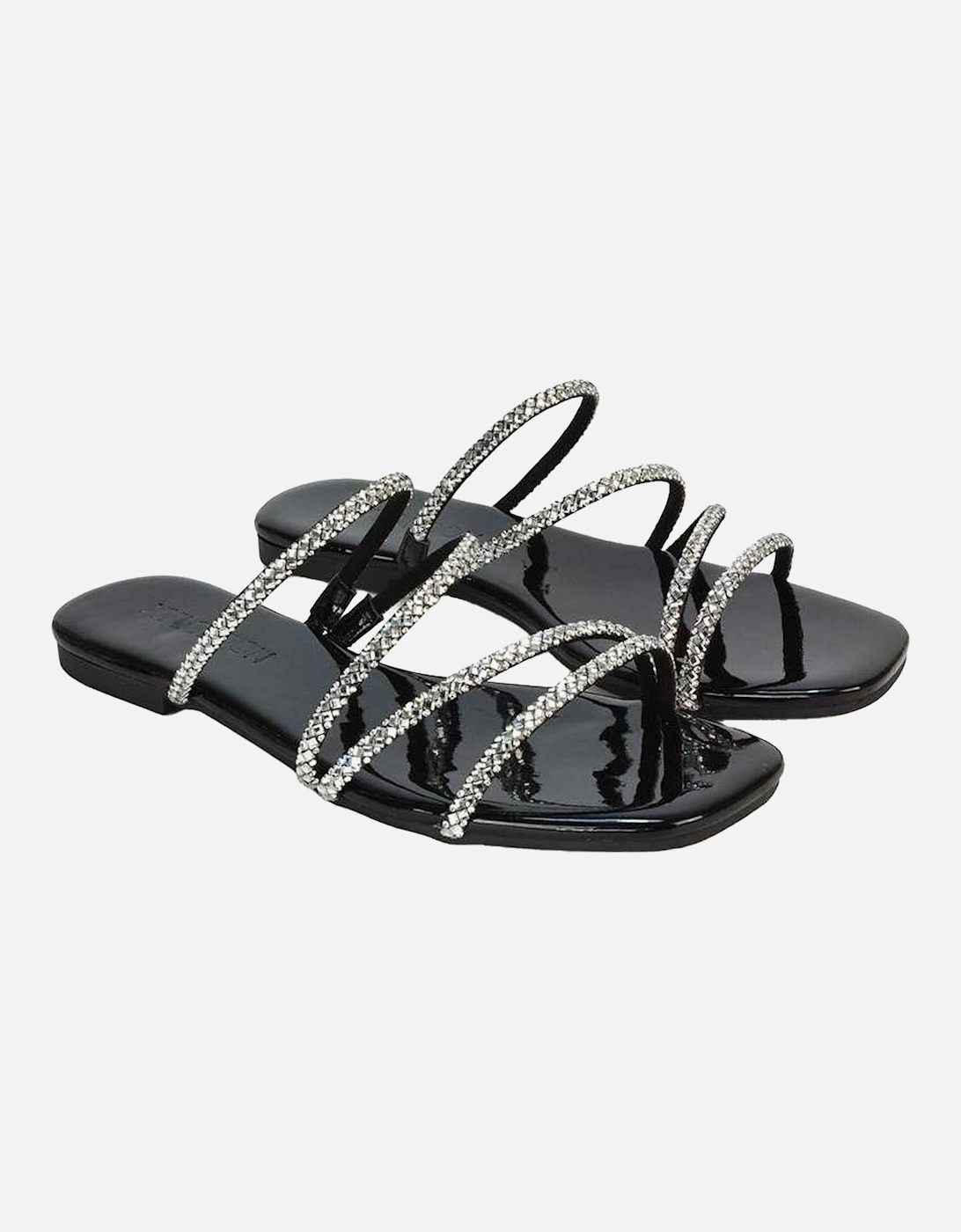Womens/Ladies Kiki Diamante Sandals