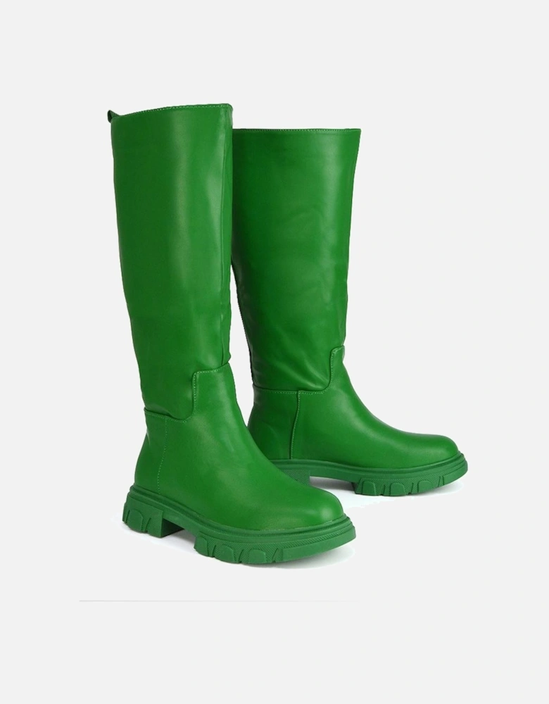 Womens/Ladies Lainey Mid Calf Biker Boots