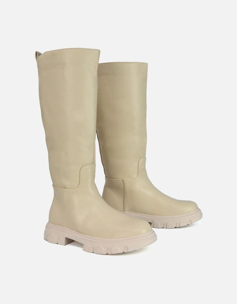 Womens/Ladies Lainey Mid Calf Biker Boots