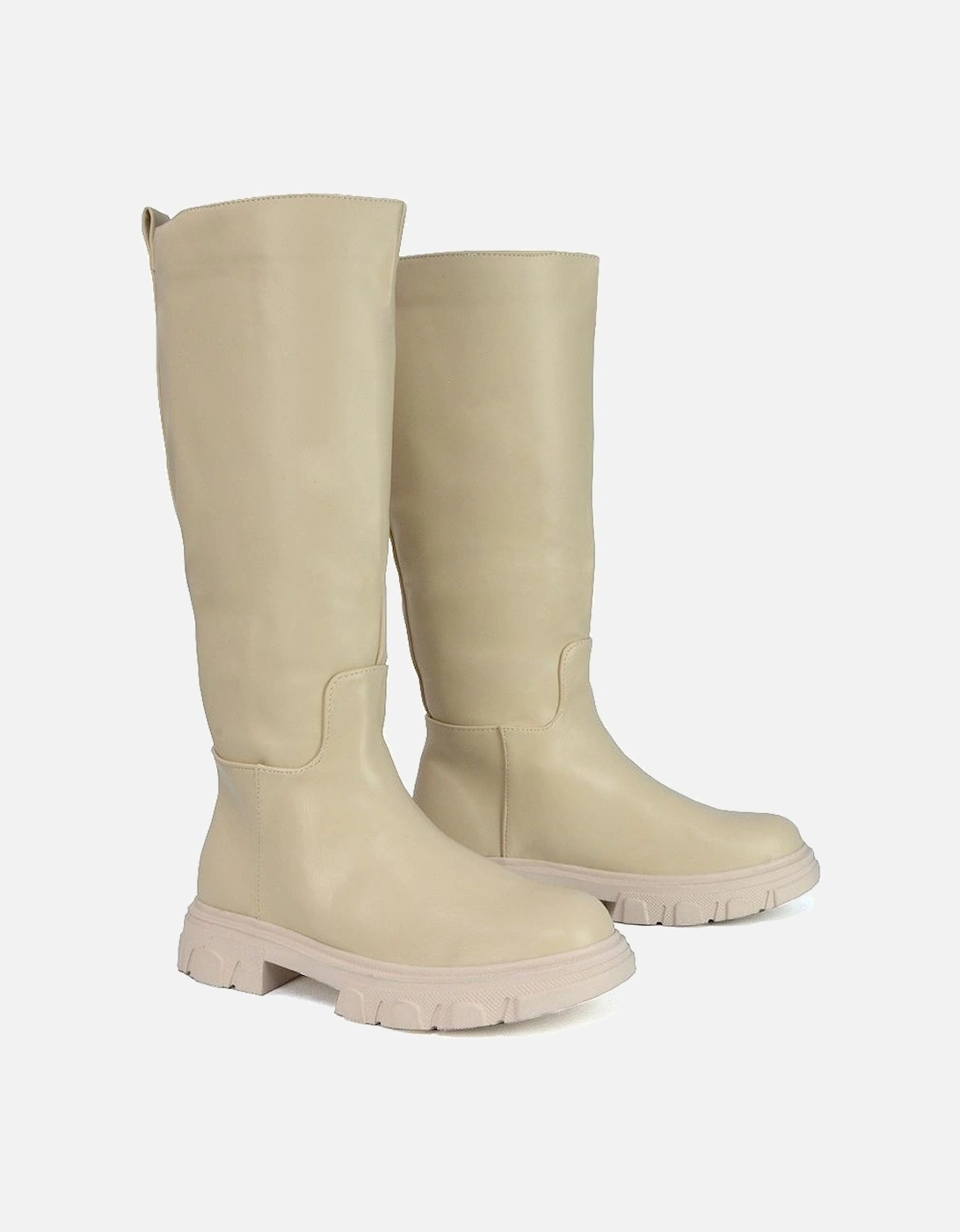 Womens/Ladies Lainey Mid Calf Biker Boots