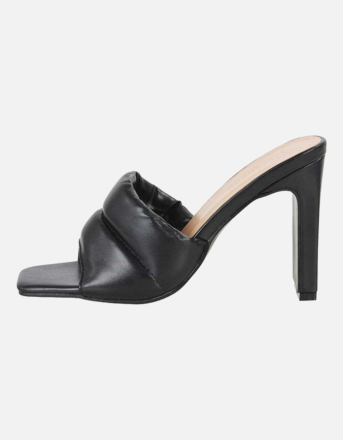 Womens/Ladies Mallory Slim High Block Heel Mules