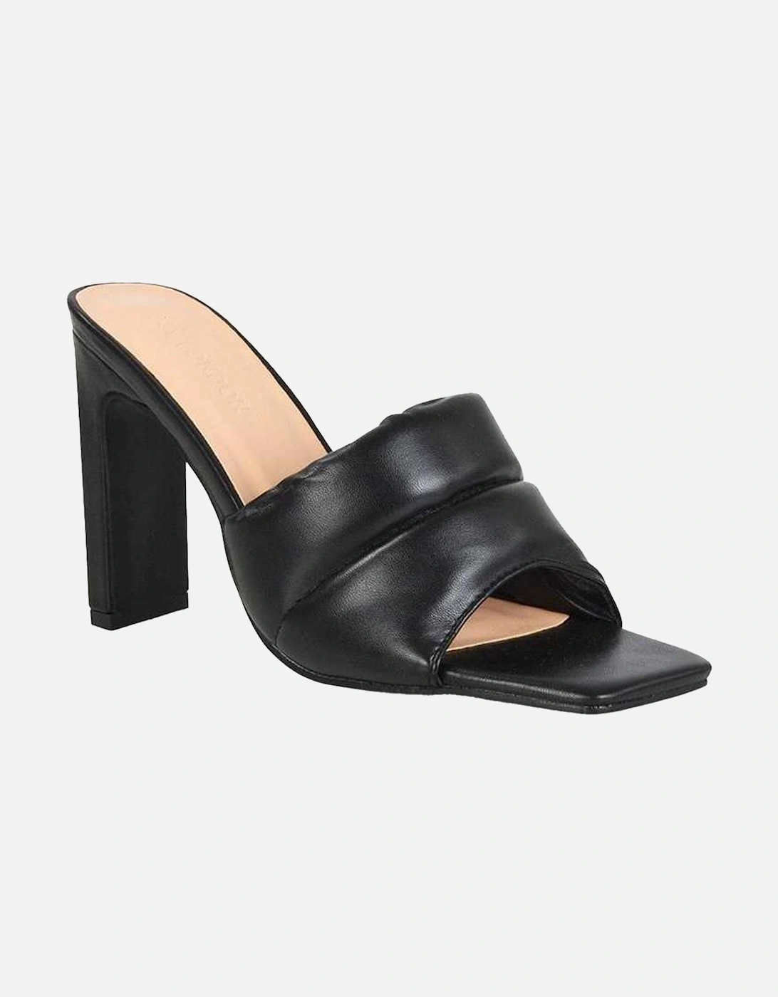 Womens/Ladies Mallory Slim High Block Heel Mules, 6 of 5