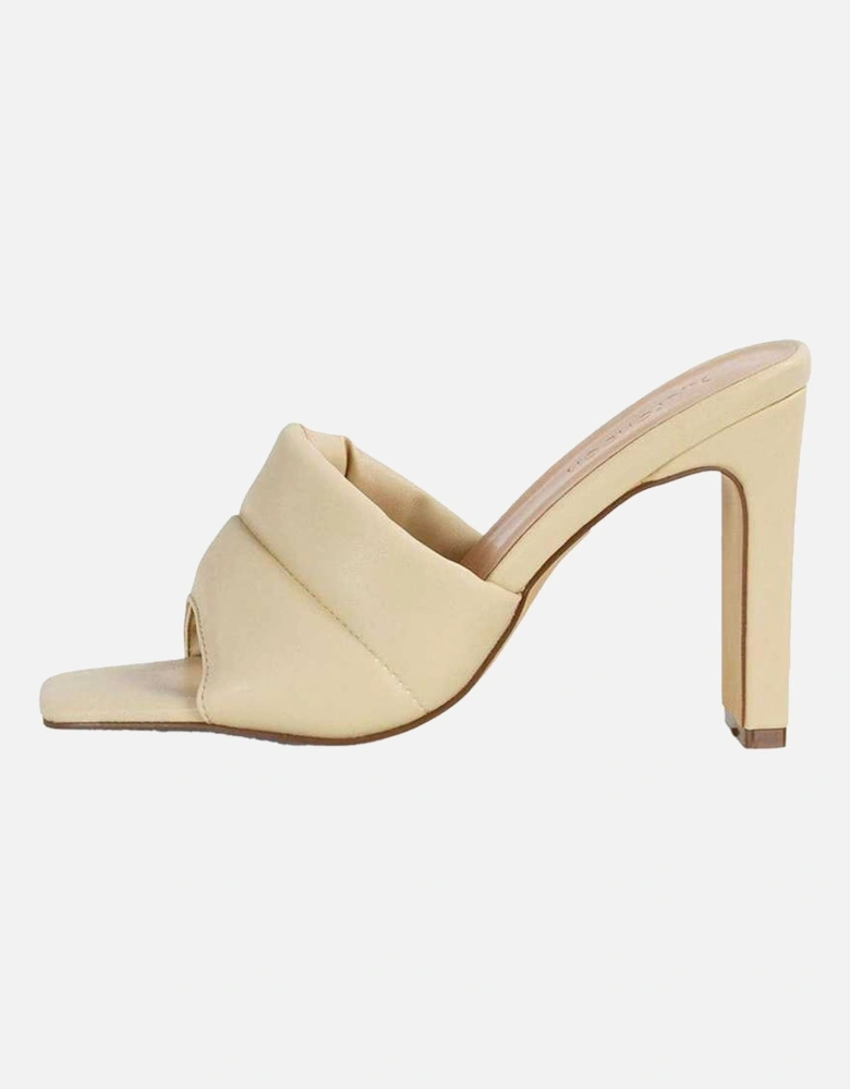 Womens/Ladies Mallory Slim High Block Heel Mules