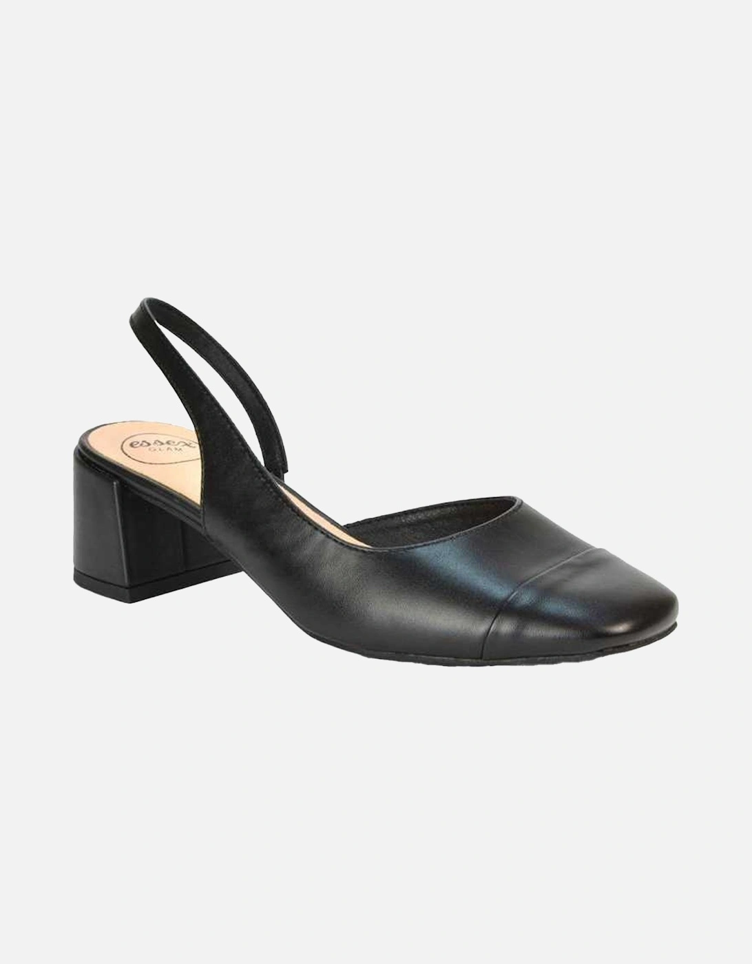 Womens/Ladies Karis Sling Back Block Heel Court Shoes, 6 of 5