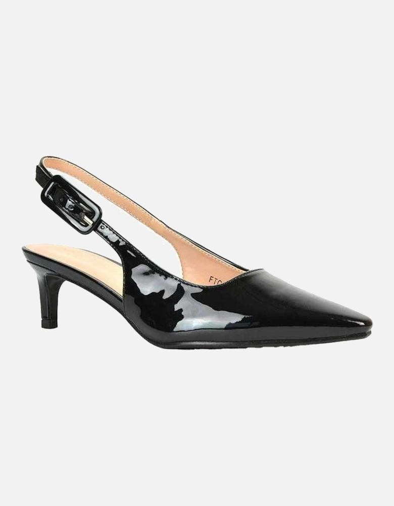 Womens/Ladies Kelly Sling Back Low Kitten Heel Court Shoes