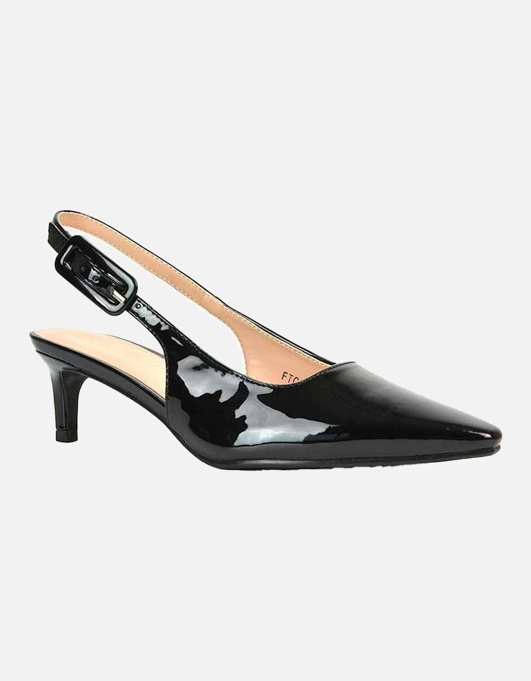 Womens/Ladies Kelly Sling Back Low Kitten Heel Court Shoes, 6 of 5