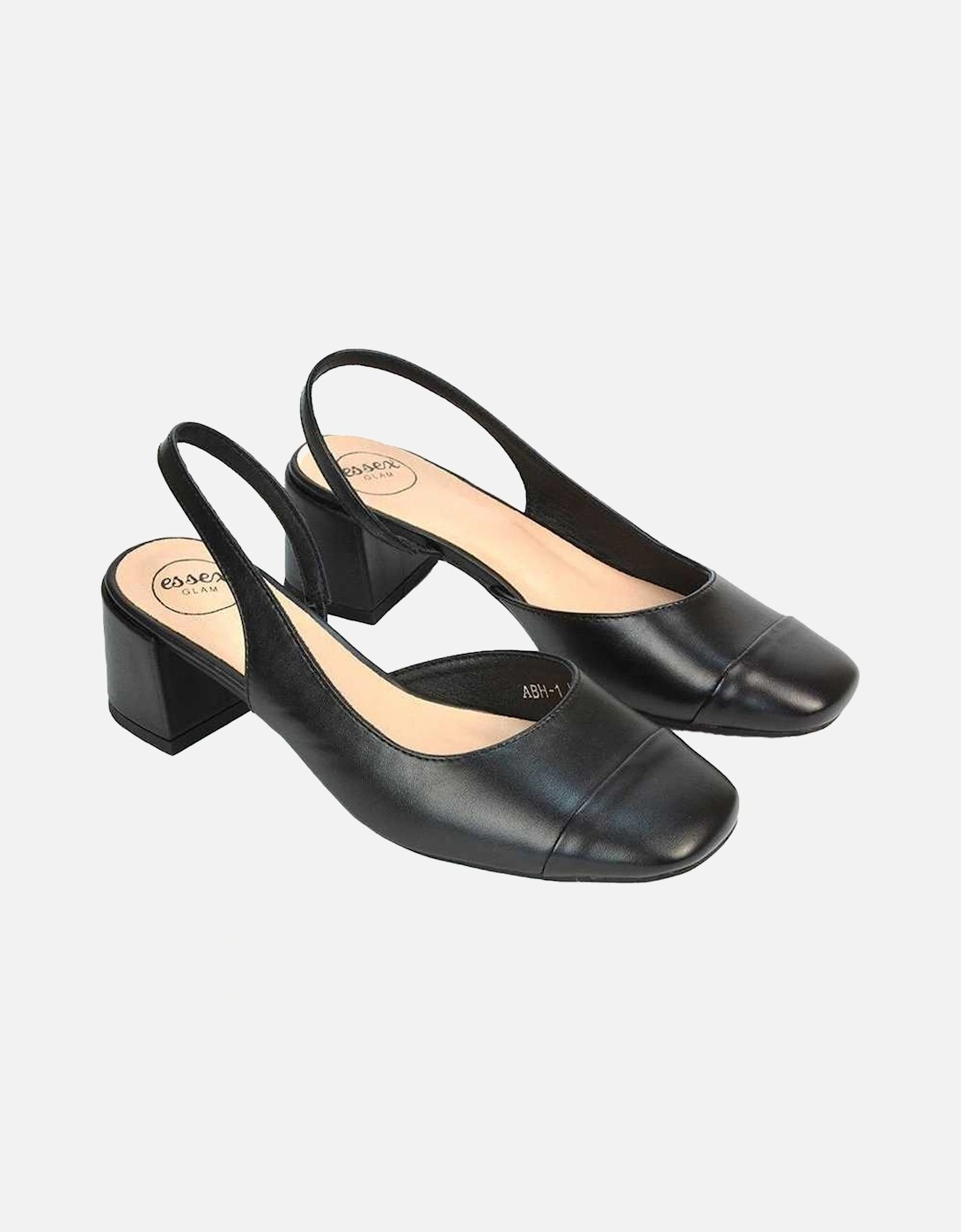 Womens/Ladies Karis Sling Back Block Heel Court Shoes