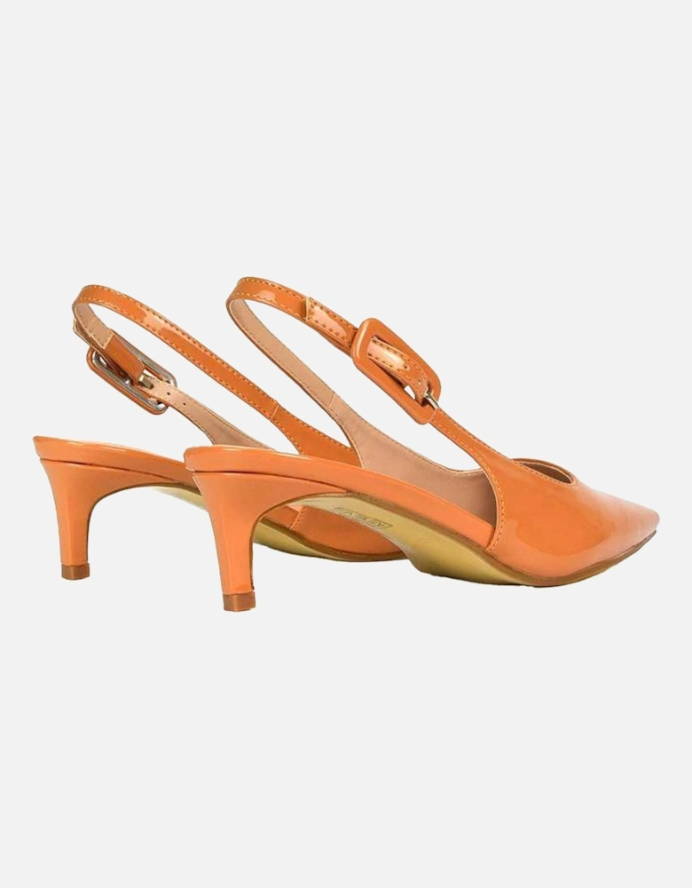 Womens/Ladies Kelly Sling Back Low Kitten Heel Court Shoes