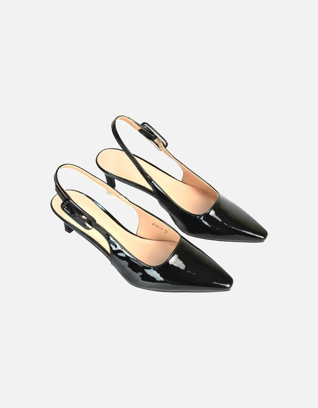 Womens/Ladies Kelly Sling Back Low Kitten Heel Court Shoes