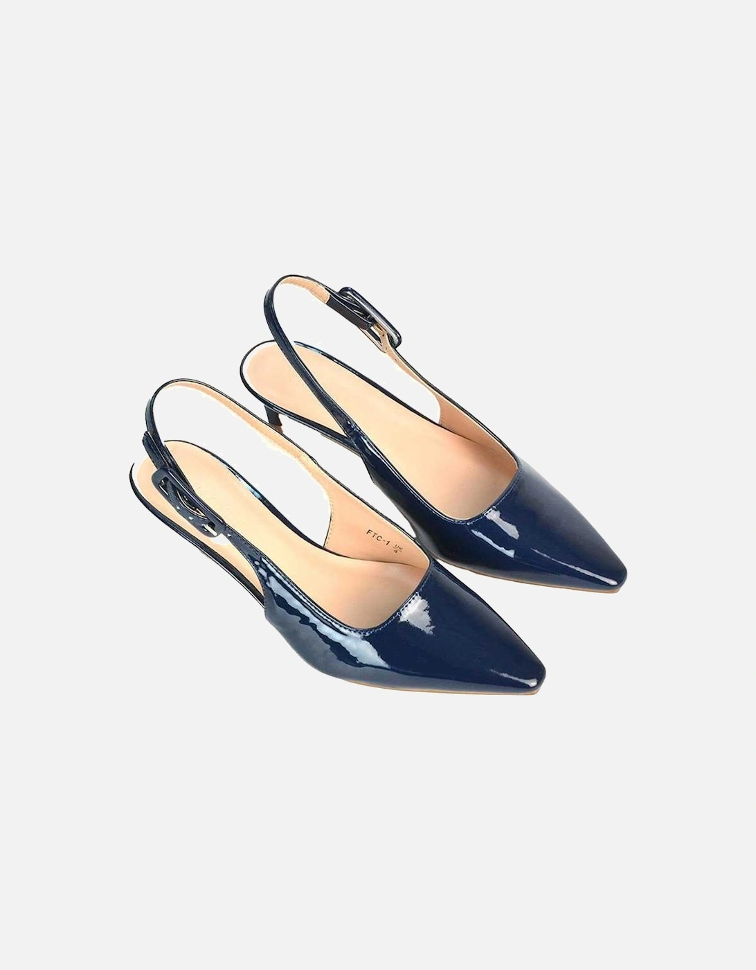 Womens/Ladies Kelly Sling Back Low Kitten Heel Court Shoes