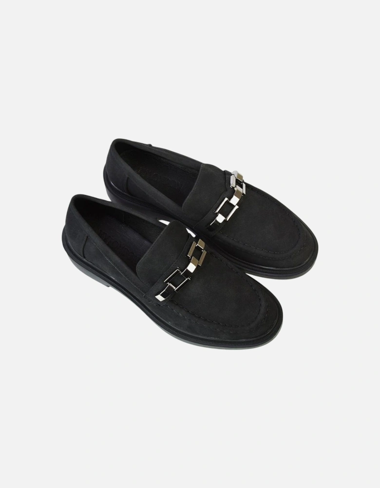 Womens/Ladies Dakoa Chain Detail Loafers