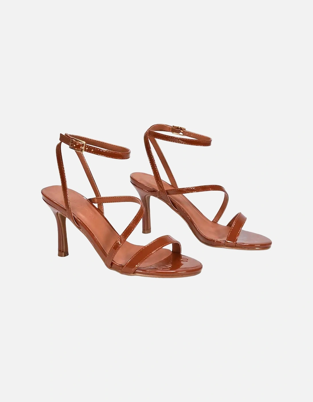 Womens/Ladies Sherry Patent Strappy Sandals, 5 of 4