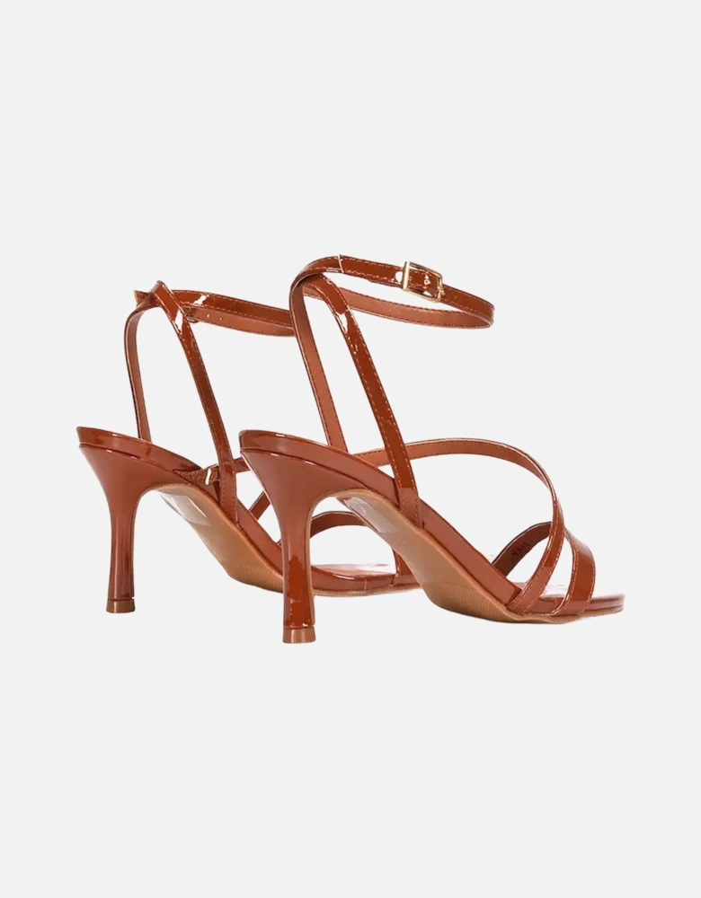 Womens/Ladies Sherry Patent Strappy Sandals