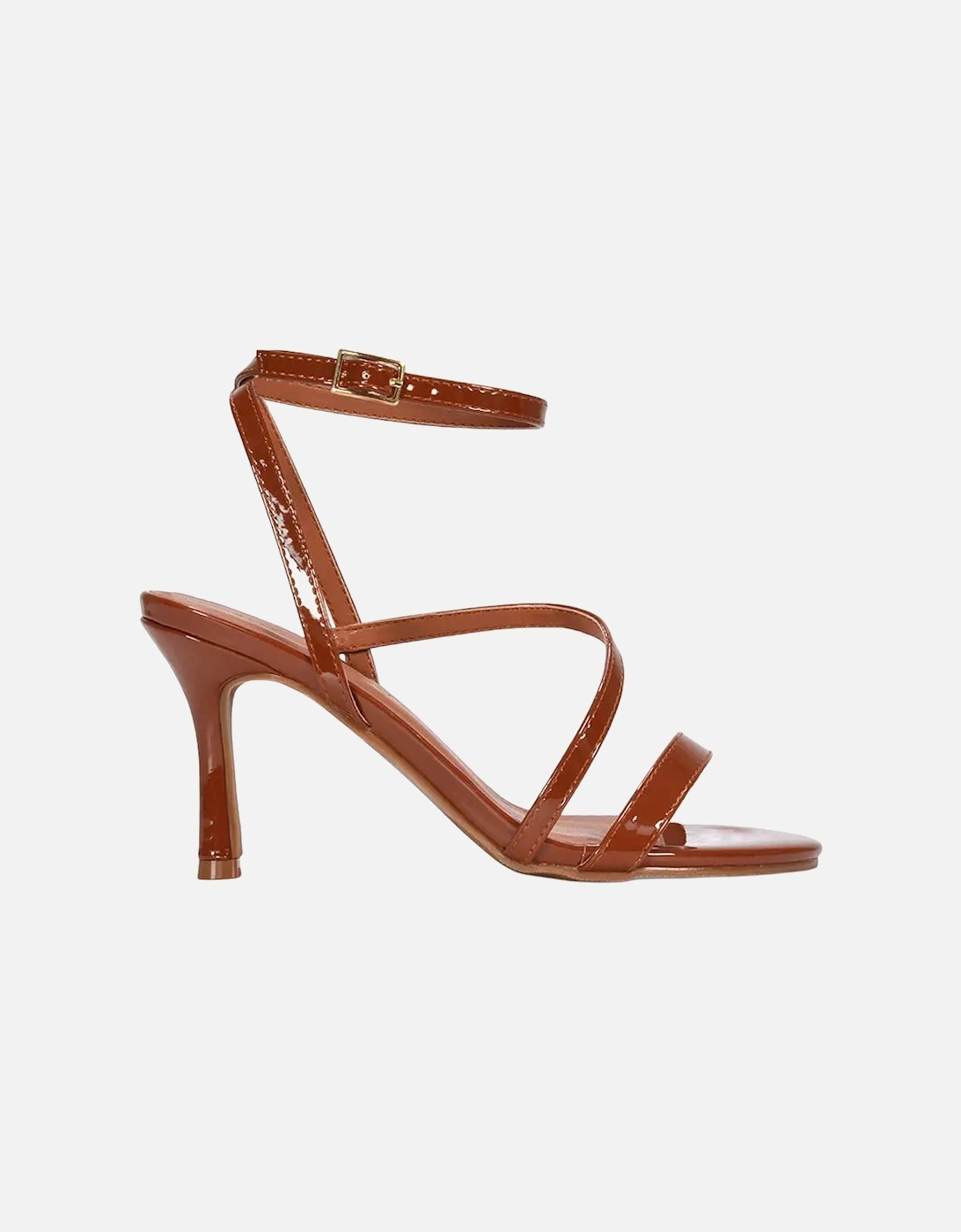 Womens/Ladies Sherry Patent Strappy Sandals