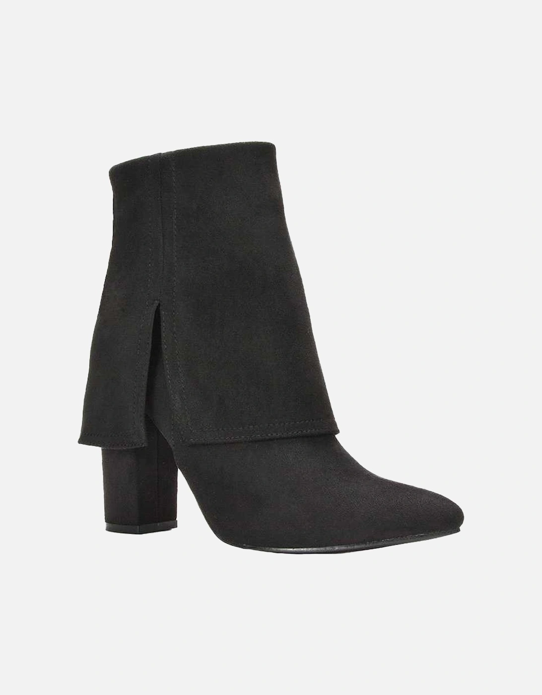Womens/Ladies Ayla Folded Collar Ankle Boots, 5 of 4
