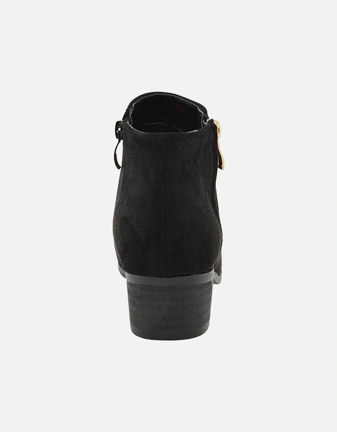 Womens/Ladies Alberto Zip Low Block Heel Boots