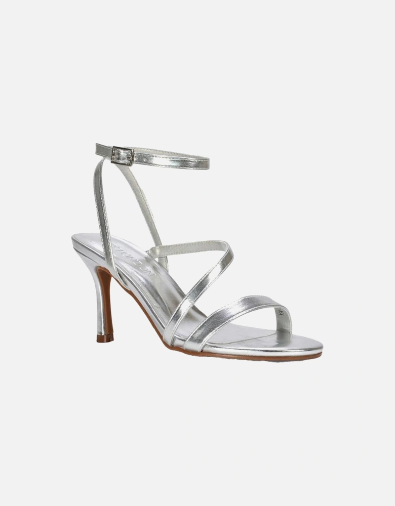 Womens/Ladies Sherry Metallic Strappy Stiletto Heel Sandals