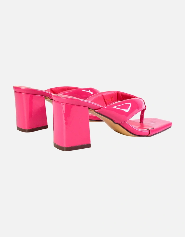 Womens/Ladies Lylia Toe Post Block Heel Sandals