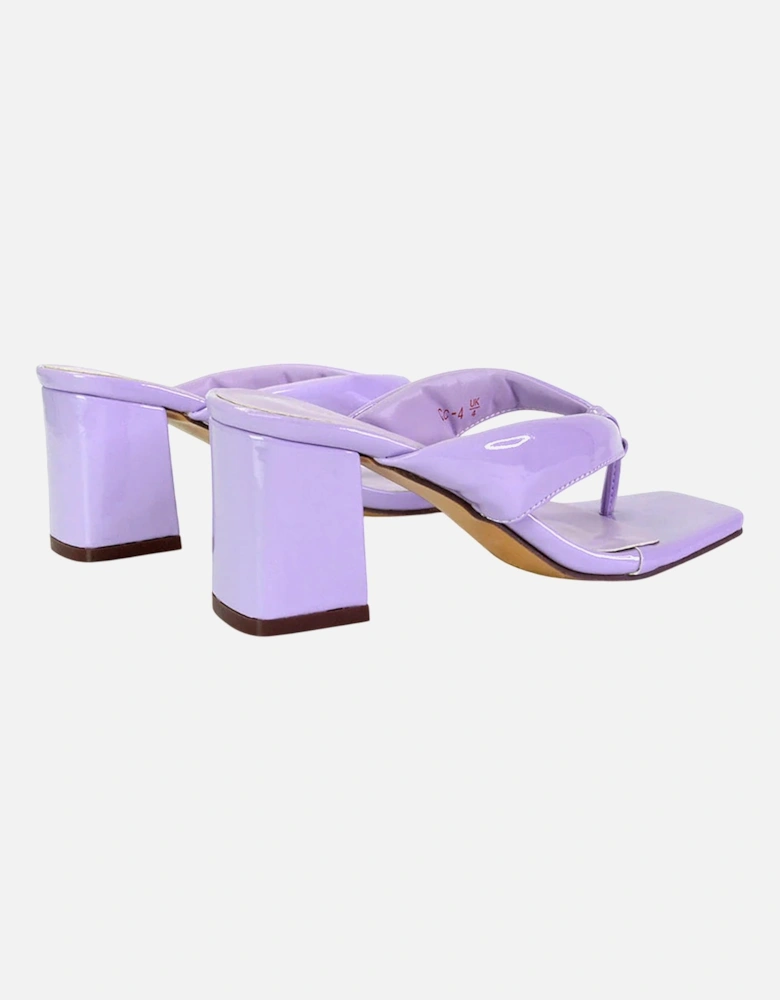 Womens/Ladies Lylia Toe Post Block Heel Sandals