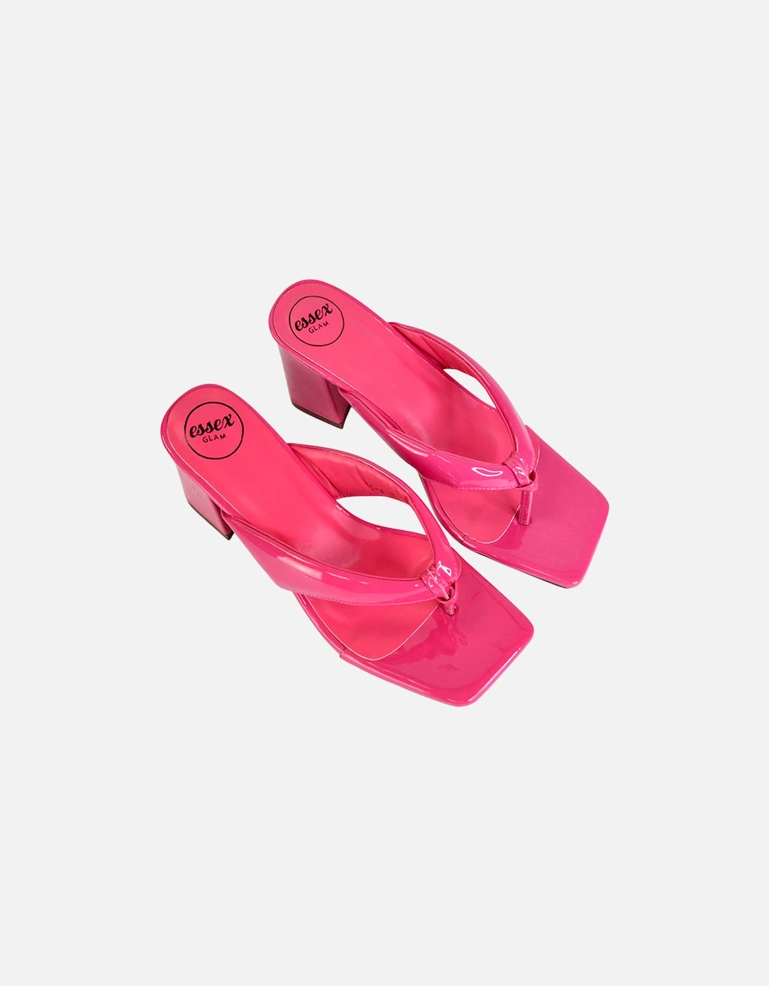 Womens/Ladies Lylia Toe Post Block Heel Sandals