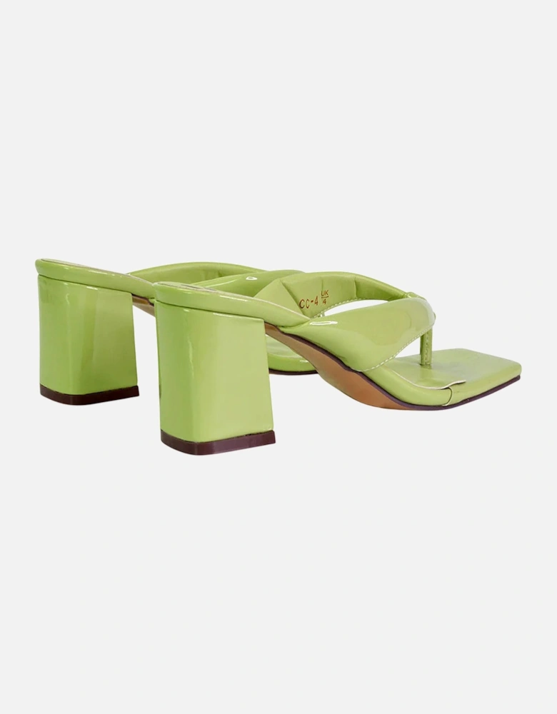 Womens/Ladies Lylia Toe Post Block Heel Sandals
