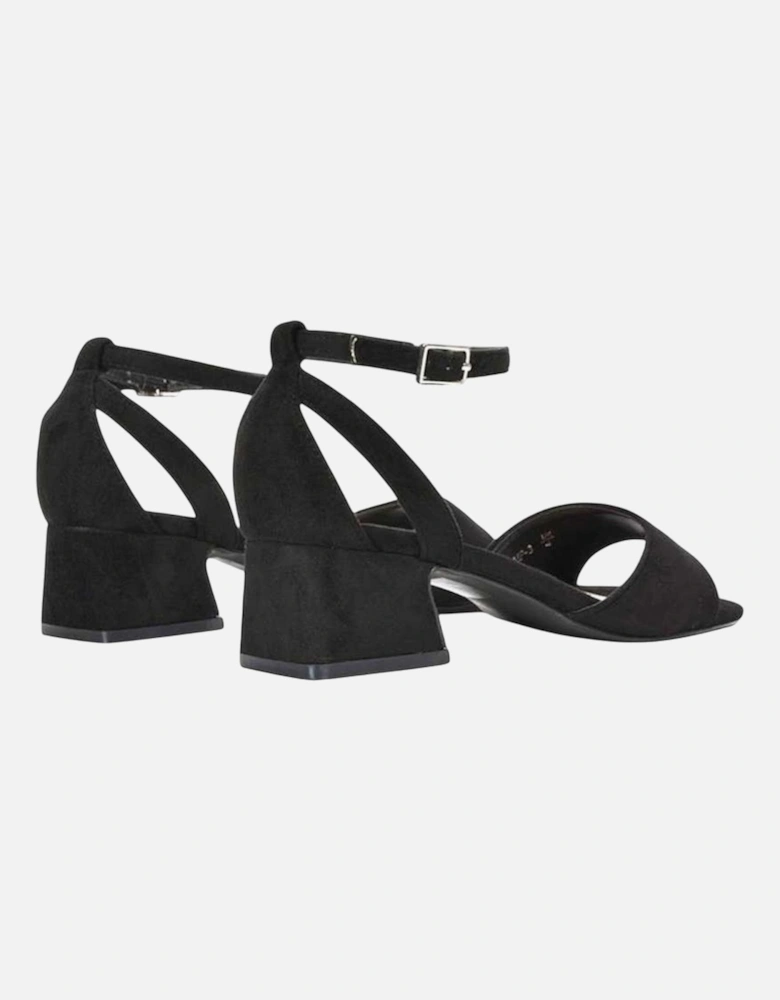 Womens/Ladies Hayley Cut Out Low Block Heel Sandals