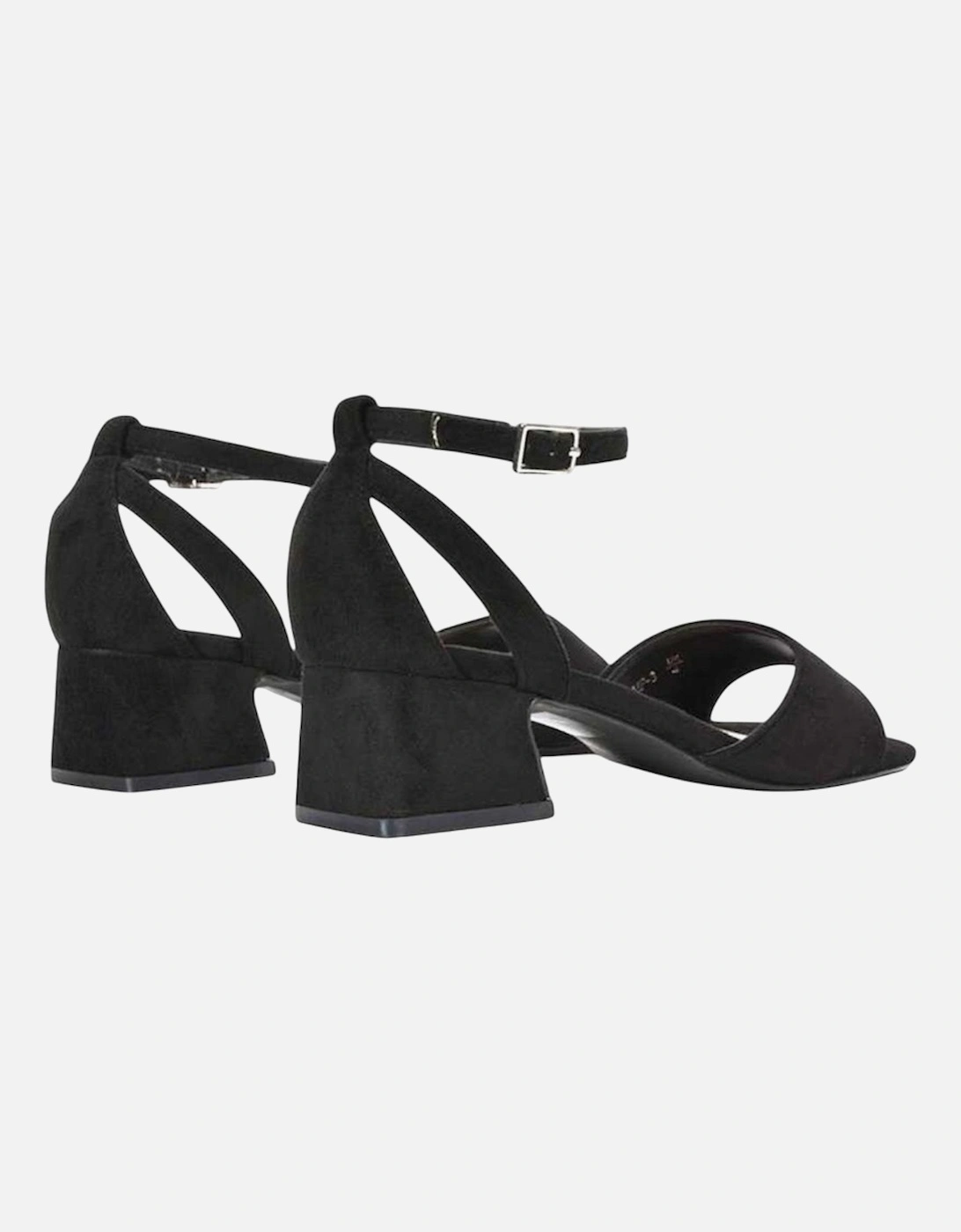 Womens/Ladies Hayley Cut Out Low Block Heel Sandals