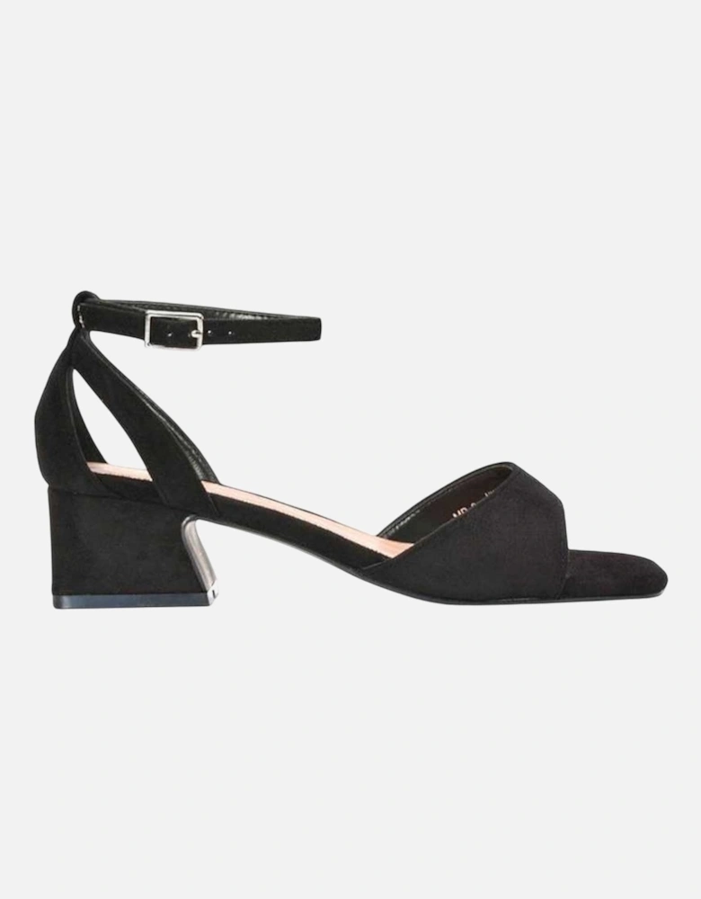 Womens/Ladies Hayley Cut Out Low Block Heel Sandals