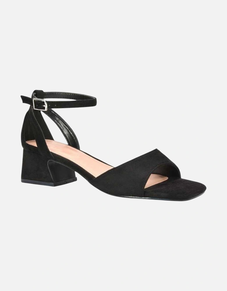 Womens/Ladies Hayley Cut Out Low Block Heel Sandals