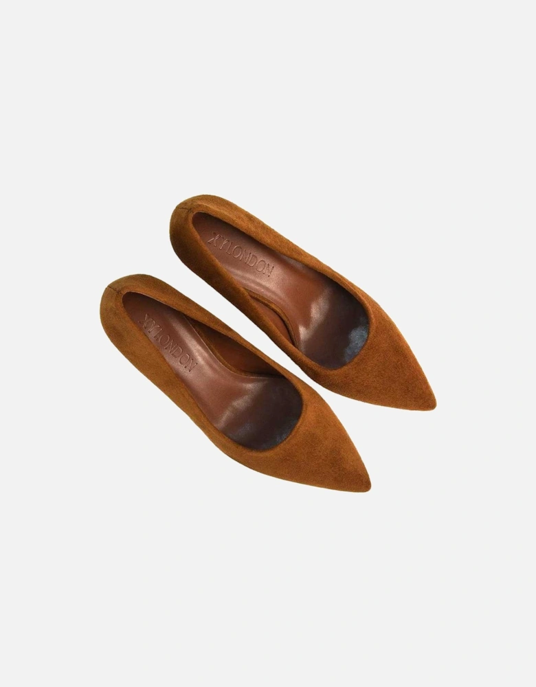 Womens/Ladies Lisa Pointed Mid Stiletto Court Shoes