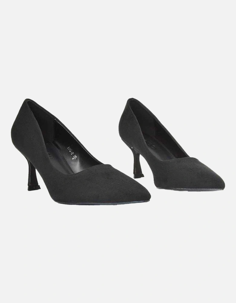 Womens/Ladies Lisa Pointed Mid Stiletto Court Shoes