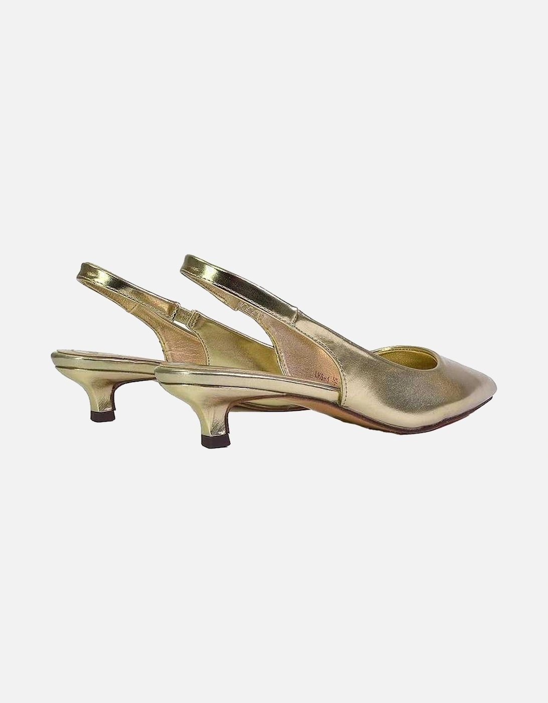 Womens/Ladies Avalone Metallic Kitten Heel Sandals