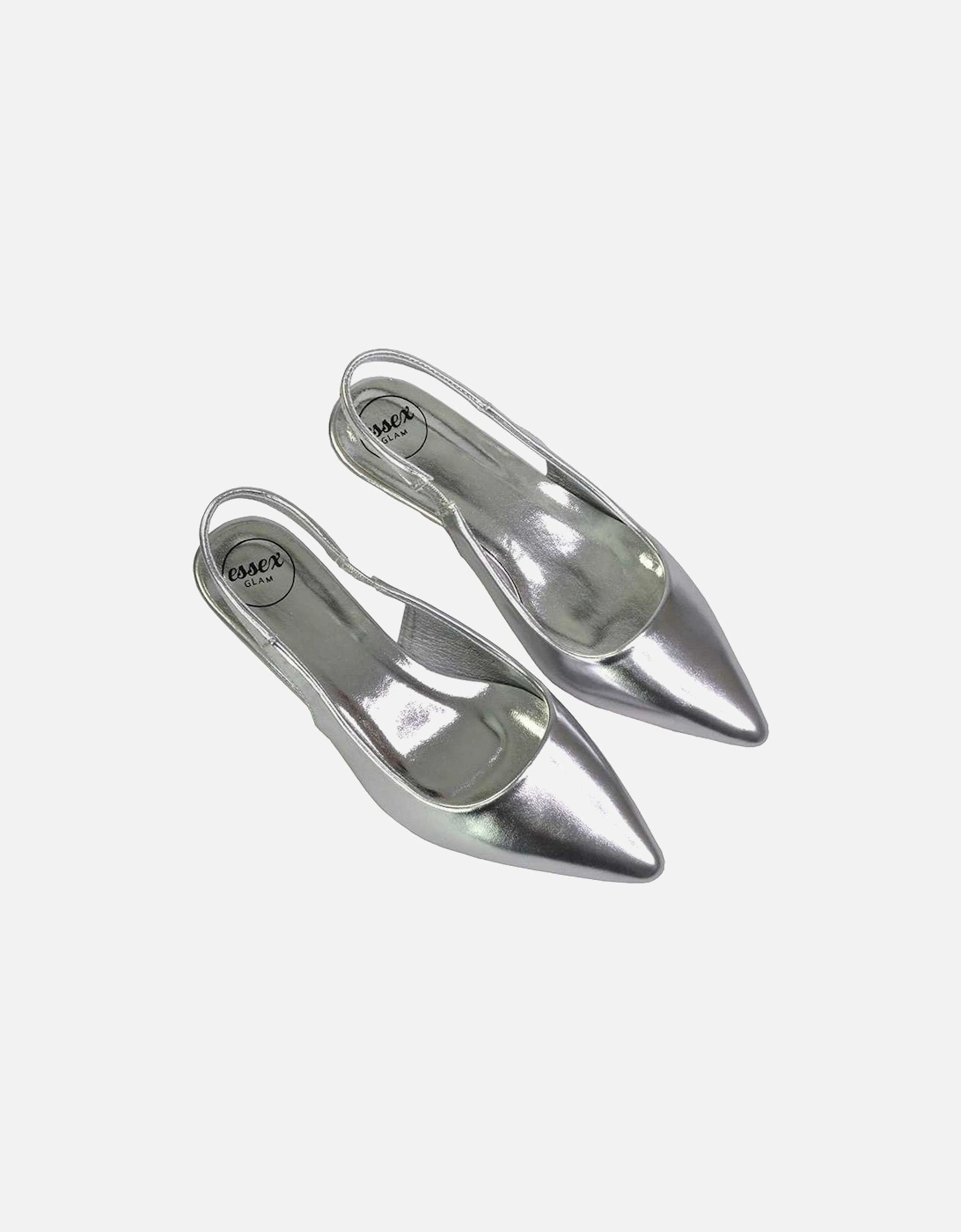 Womens/Ladies Avalone Metallic Kitten Heel Sandals