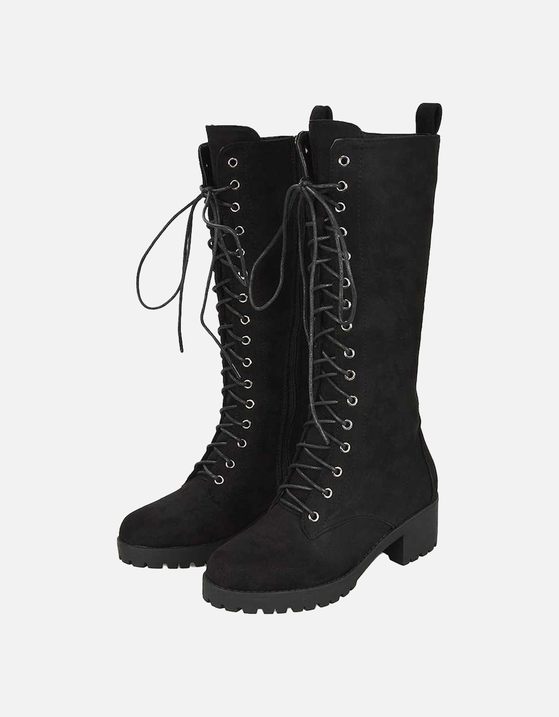 Womens/Ladies Aspen Knee-High Biker Boots