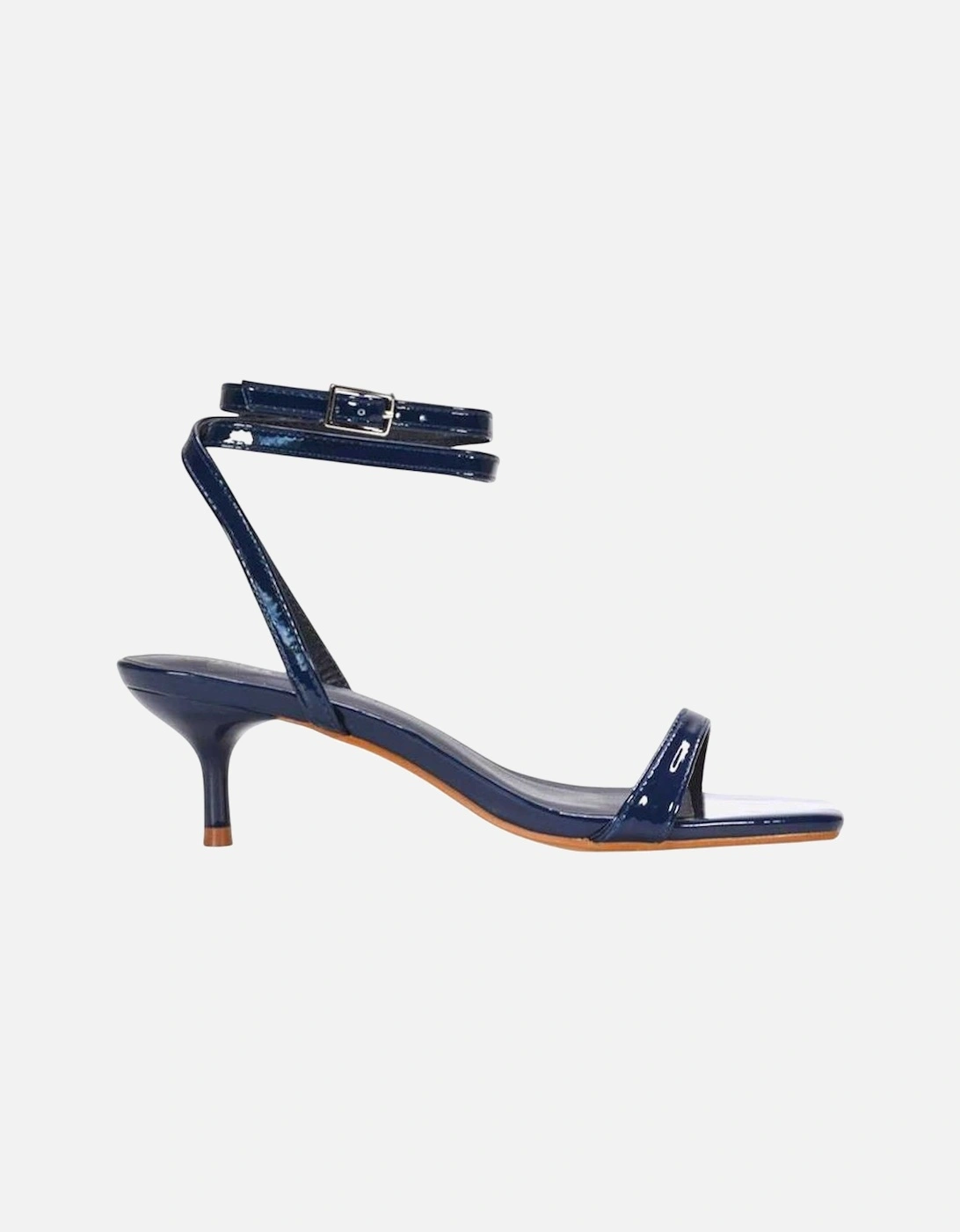 Womens/Ladies Nikita Patent Low Kitten Heel Sandals