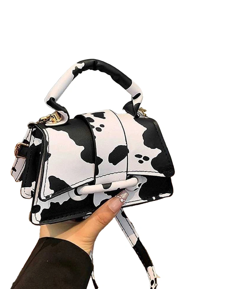 Womens/Ladies Felicia Cow Print Mini Handbag