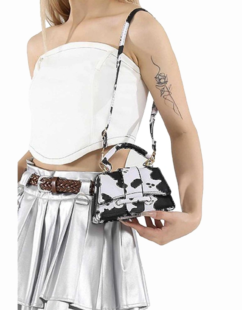 Womens/Ladies Felicia Cow Print Mini Handbag