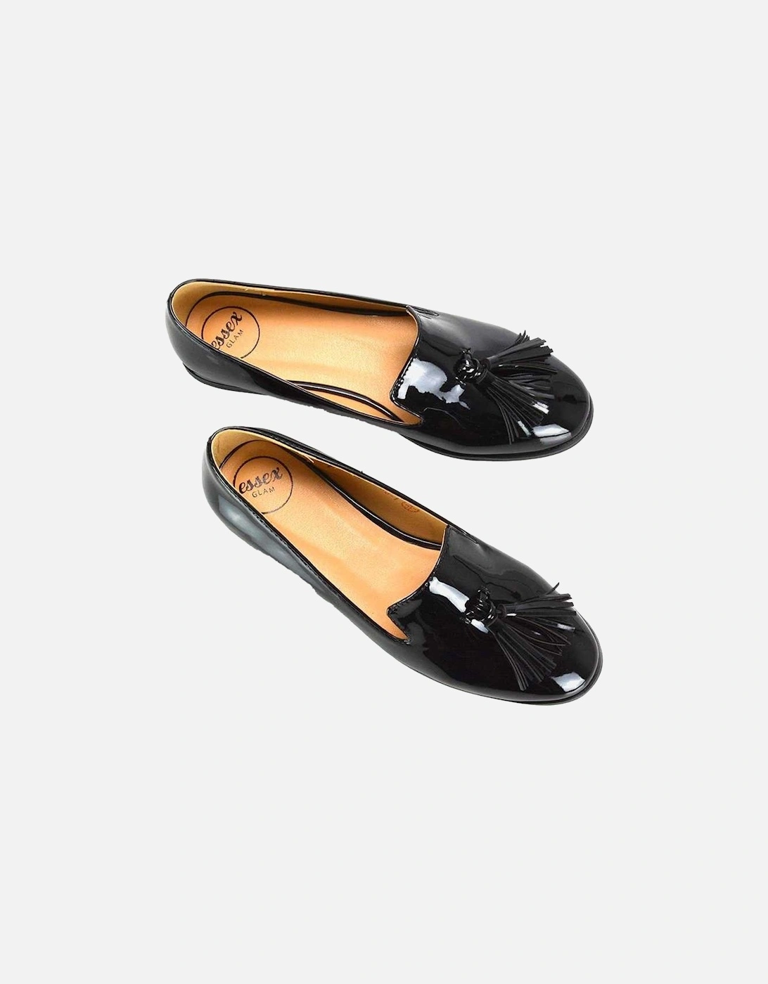Womens/Ladies Betsy Tassel Pointed Flat Loafers