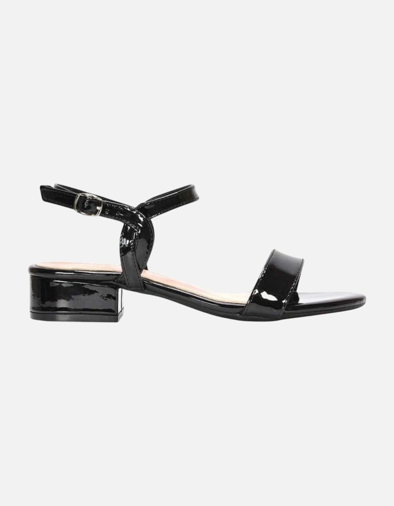 Womens/Ladies Moana Patent Low Block Heel Sandals