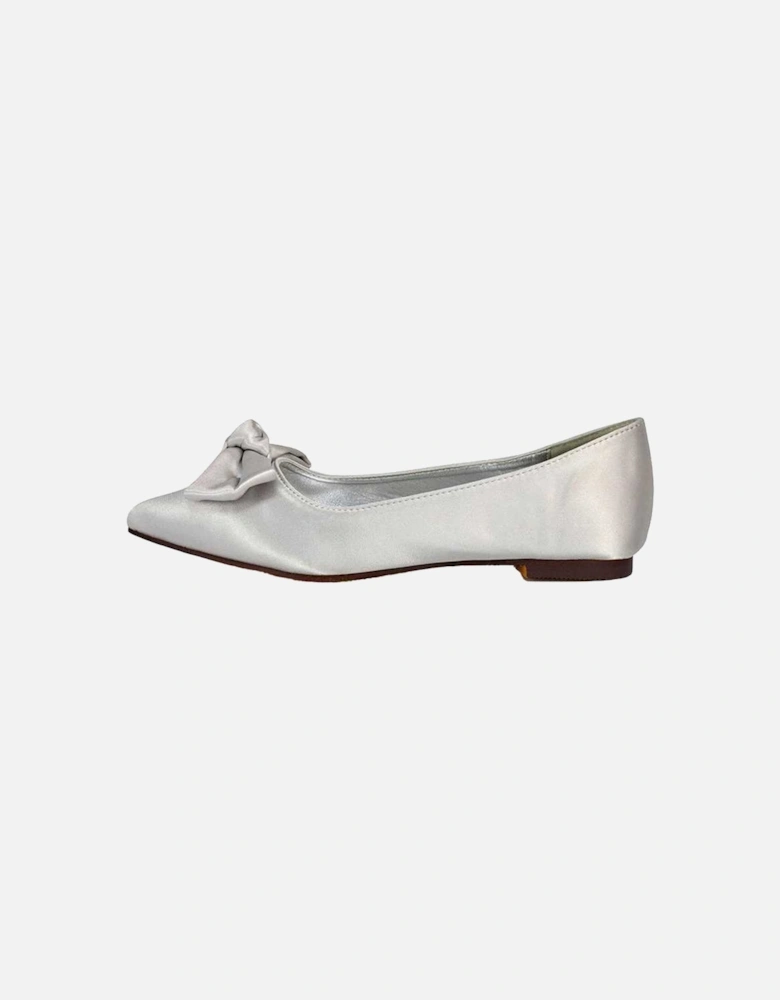 Womens/Ladies Cally Bow Pointed Ballerina Flats
