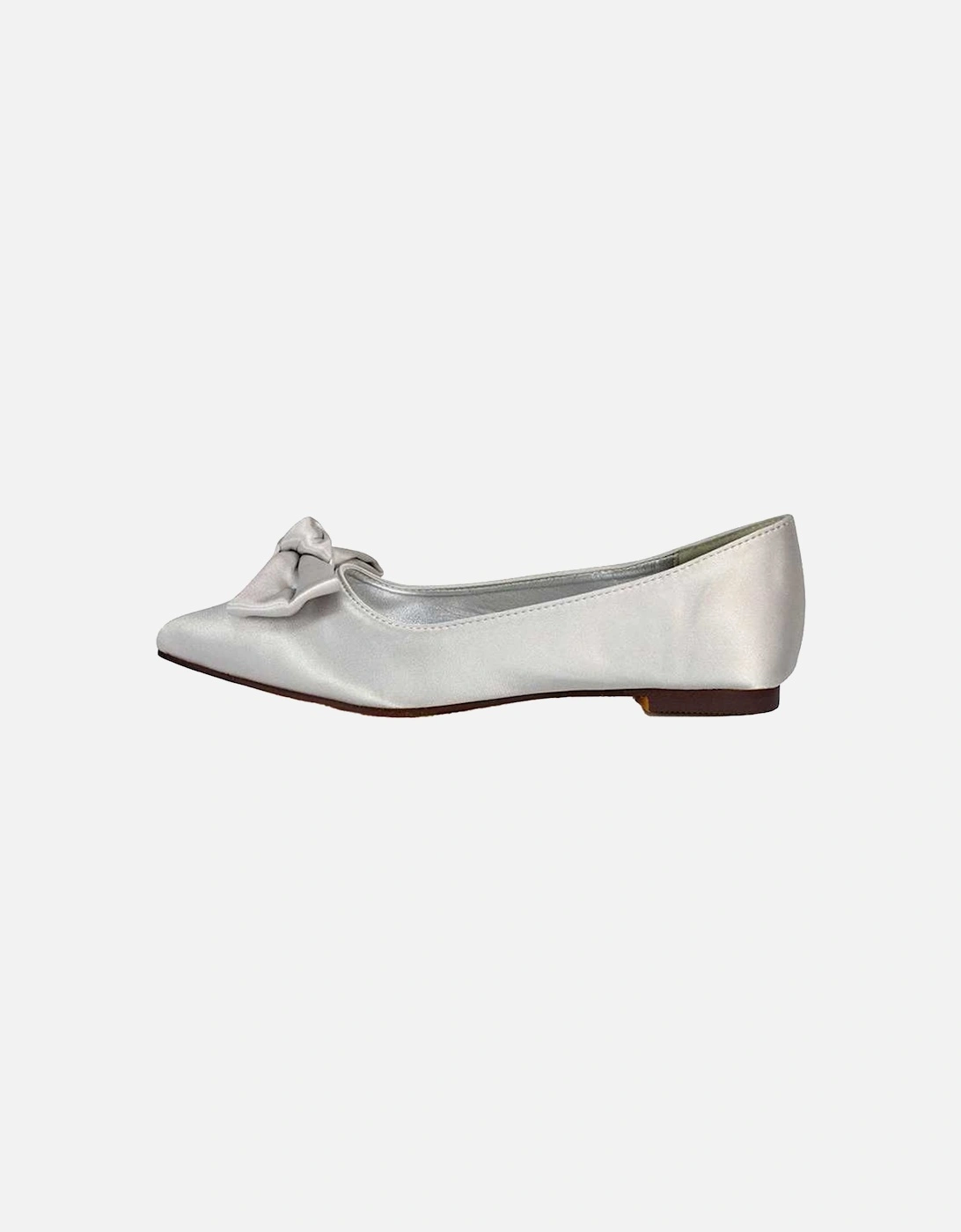 Womens/Ladies Cally Bow Pointed Ballerina Flats